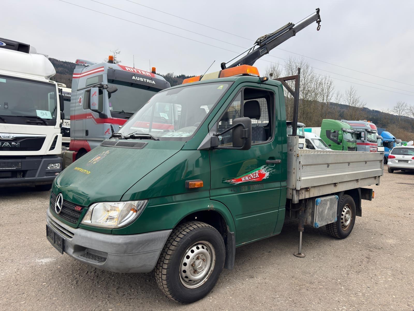 Mercedes-Benz SPRINTER 313CDI PRITSCHENWAGEN*KRAN HIAB*2003*