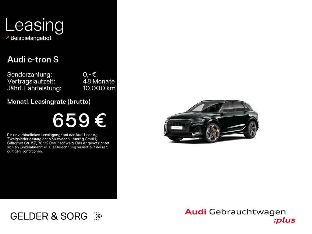 Audi e-tron S qu. 370 kW 348km/WLTP*Air*B&O*HuD*Pano