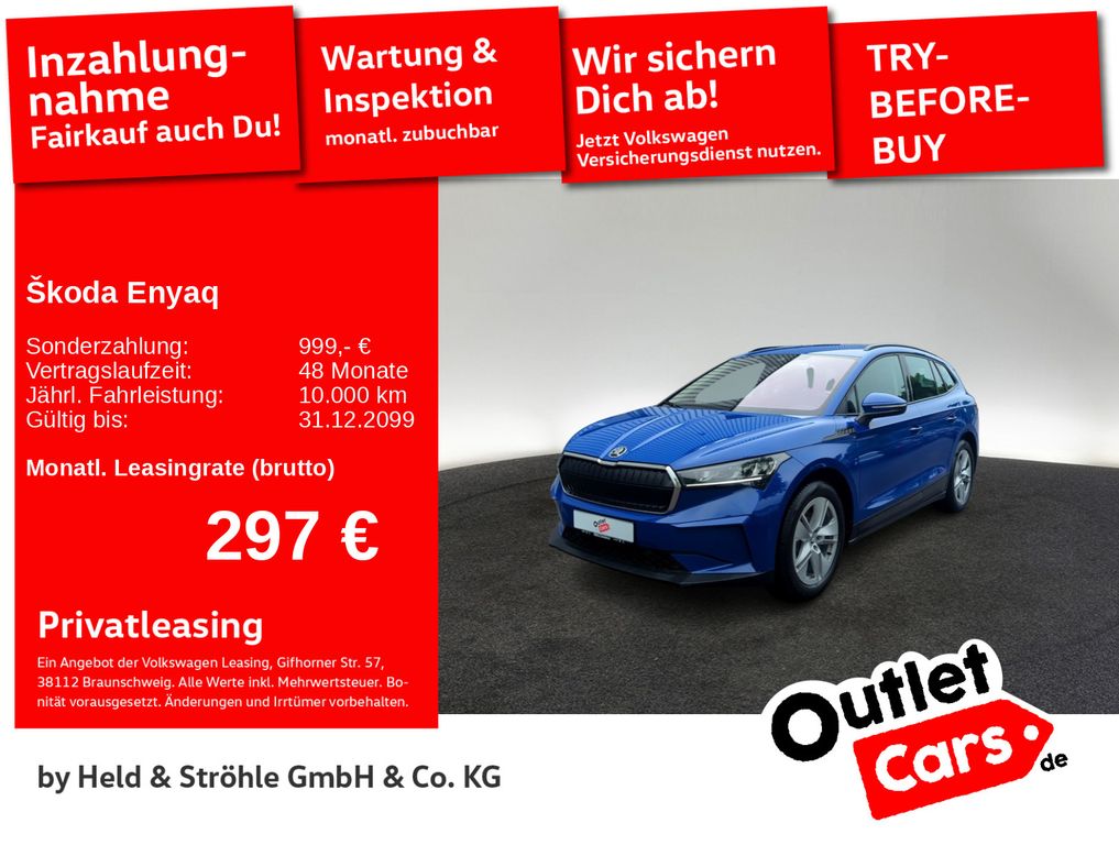 Abbildung Leasingangebot Skoda Enyaq iV 60 Loft LED NAV KAM PDC SHZ APP DAB+