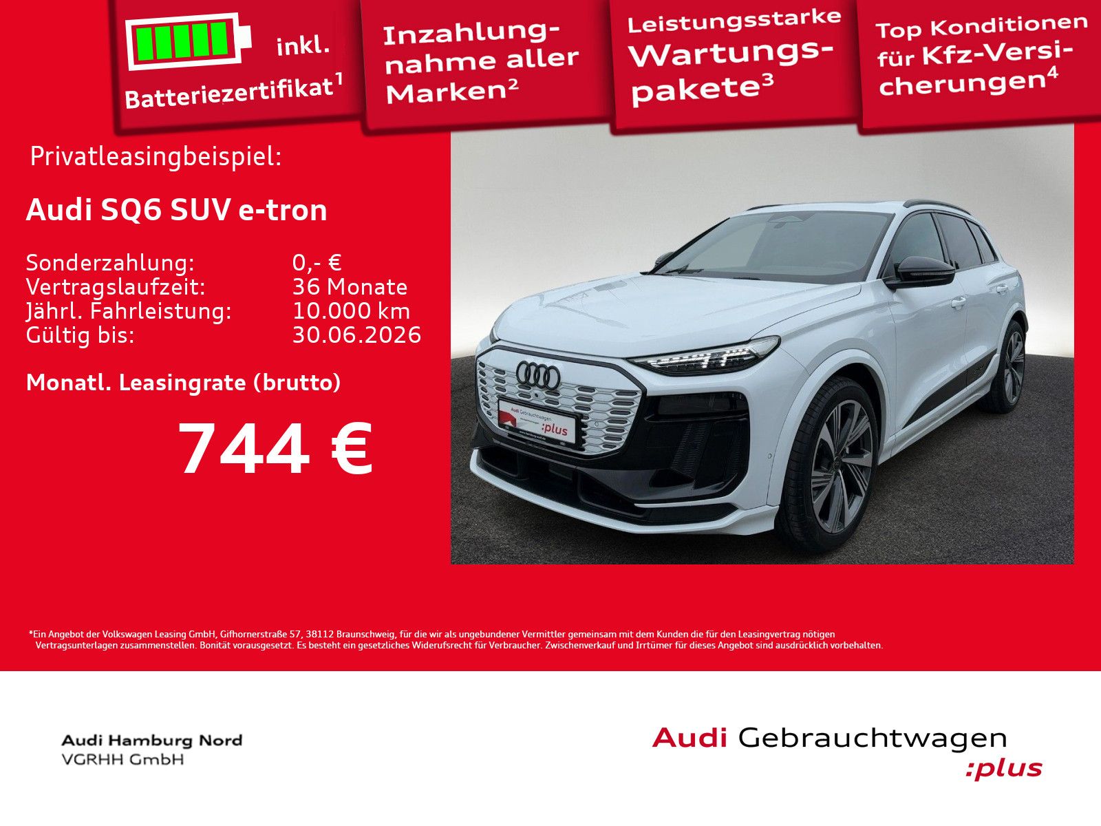 Audi SQ6 SUV e-tron TechPro Akustik Panorama Navi ACC