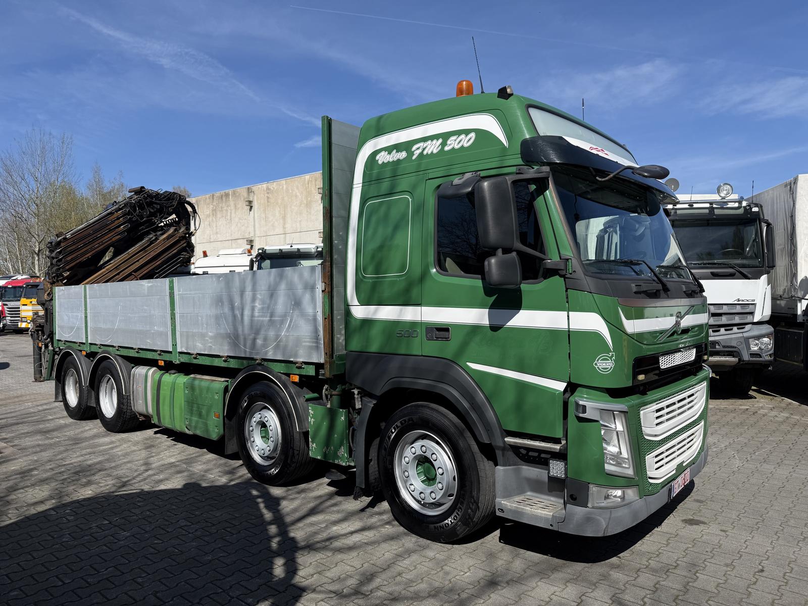 Volvo FM500 8X4 Kran Hiab 408 Jib bis 30 Meter