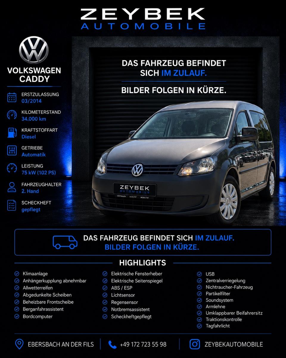 Volkswagen Caddy /34.000km/Klima/ 5 Sitze