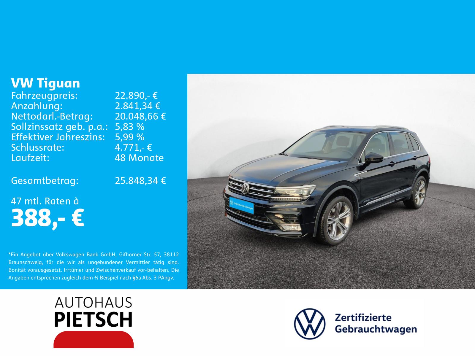 Volkswagen Tiguan 2.0 TDI DSG 4M R-Line LED AHK Leder Kamer