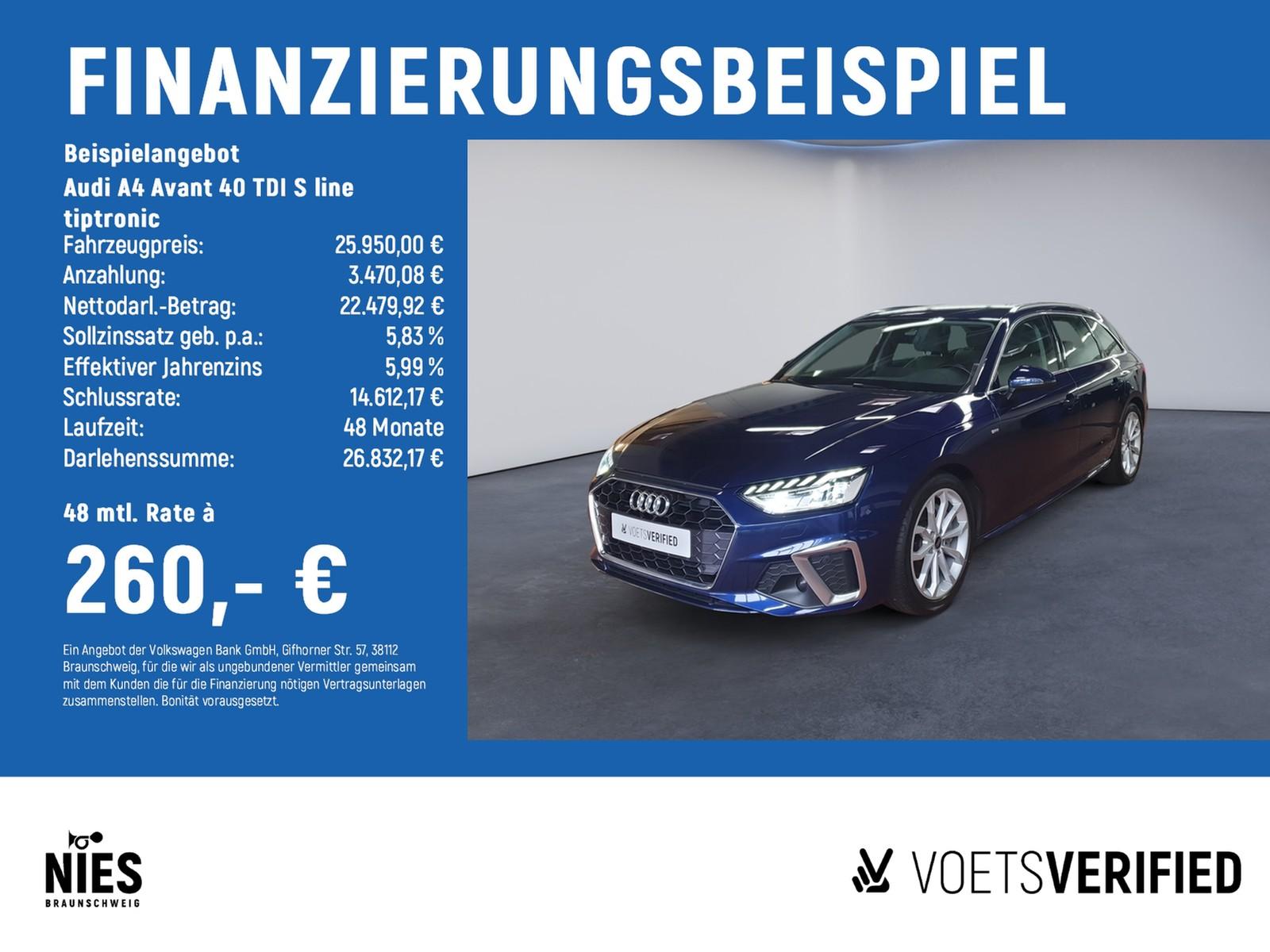 Audi A4 Avant  40 TDI S line tiptronic MATRIX-LED+SHZ