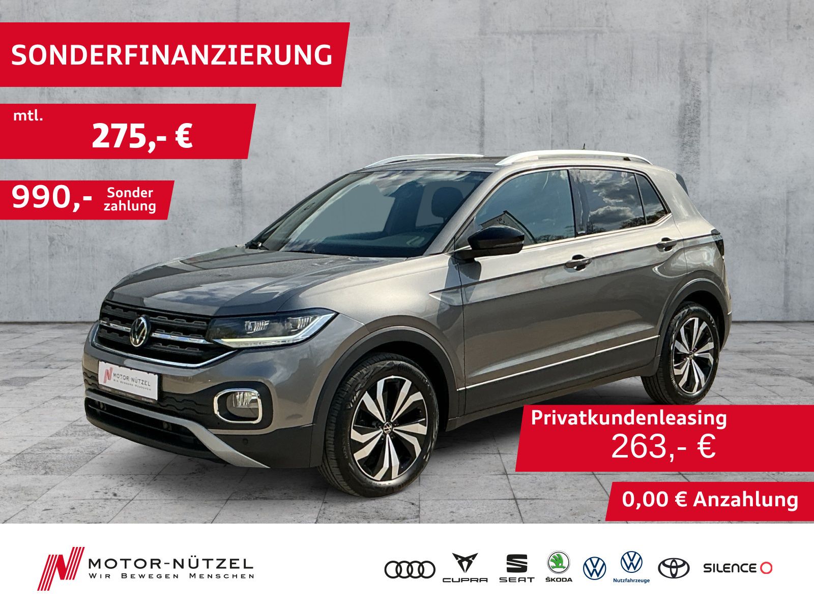 Volkswagen T-Cross 1.5 TSI DSG LIFE LED+NAV+APP+ACC+SHZ+17"
