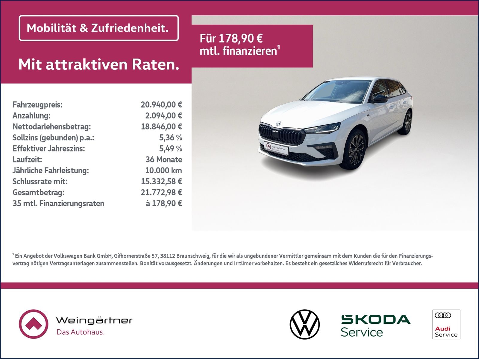 Scala 1.0 TSI Drive, Navi, RearView, ACC, Paket