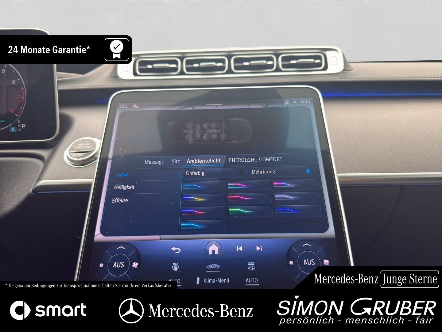 Fahrzeugabbildung Mercedes-Benz S 500 4M AMG Pano 4*Massage+Sitzklima Burm Nappa
