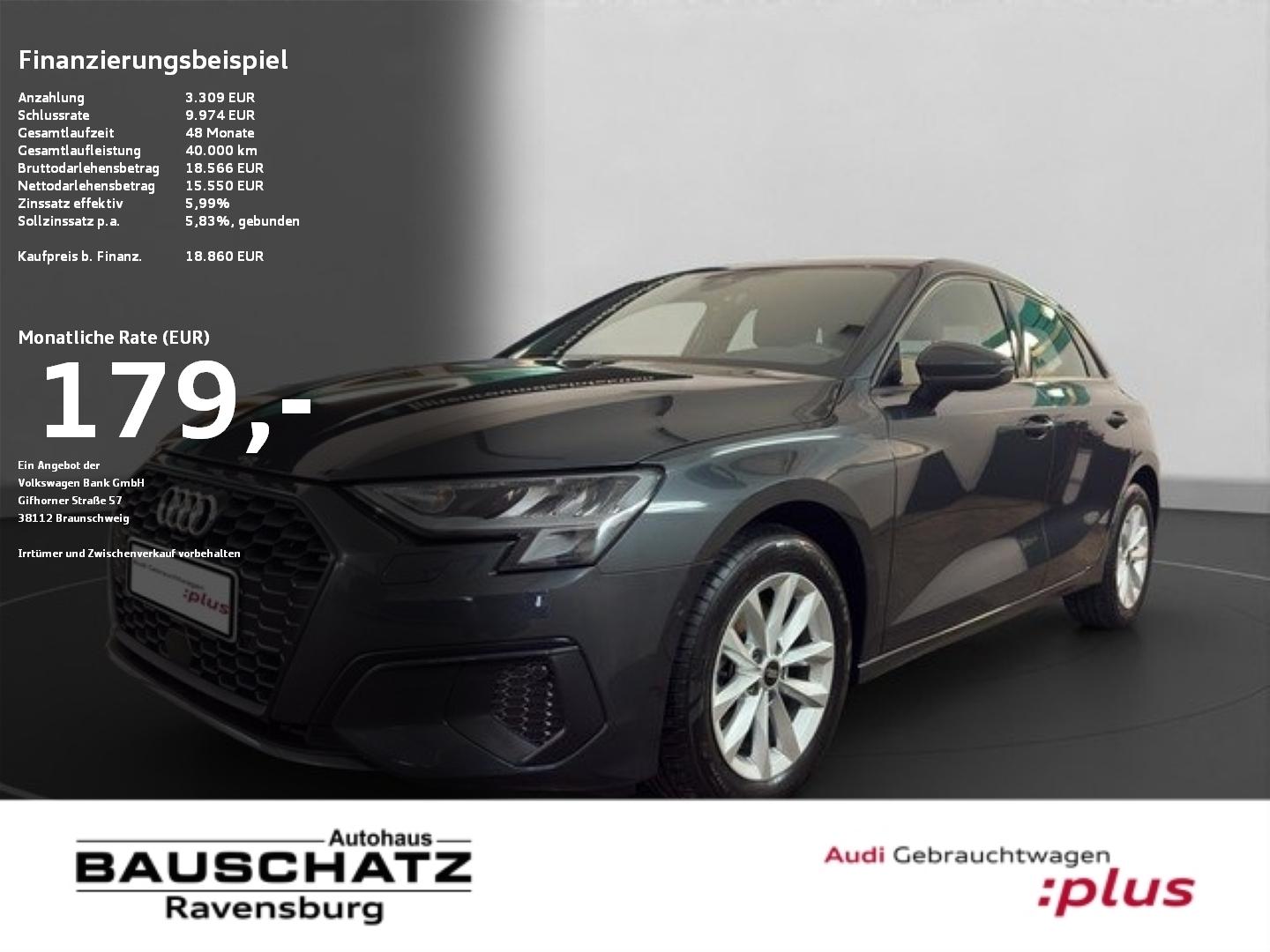 Audi A3 Sportback 30 TFSI *NAVI*APPLE&ANDROID*PDC*SH*