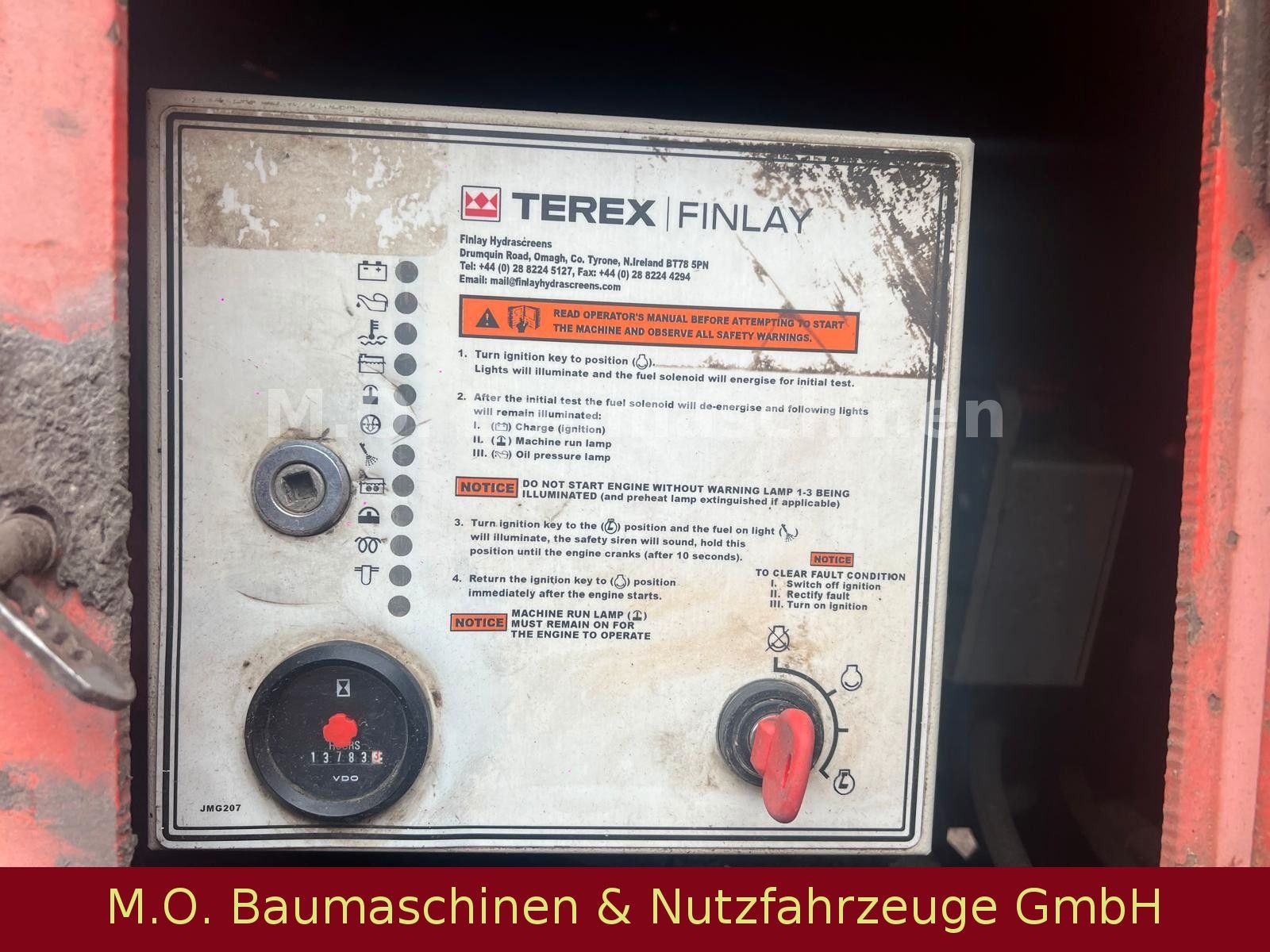 Fahrzeugabbildung Terex Finlay 883   /  Mobile Siebanlage /
