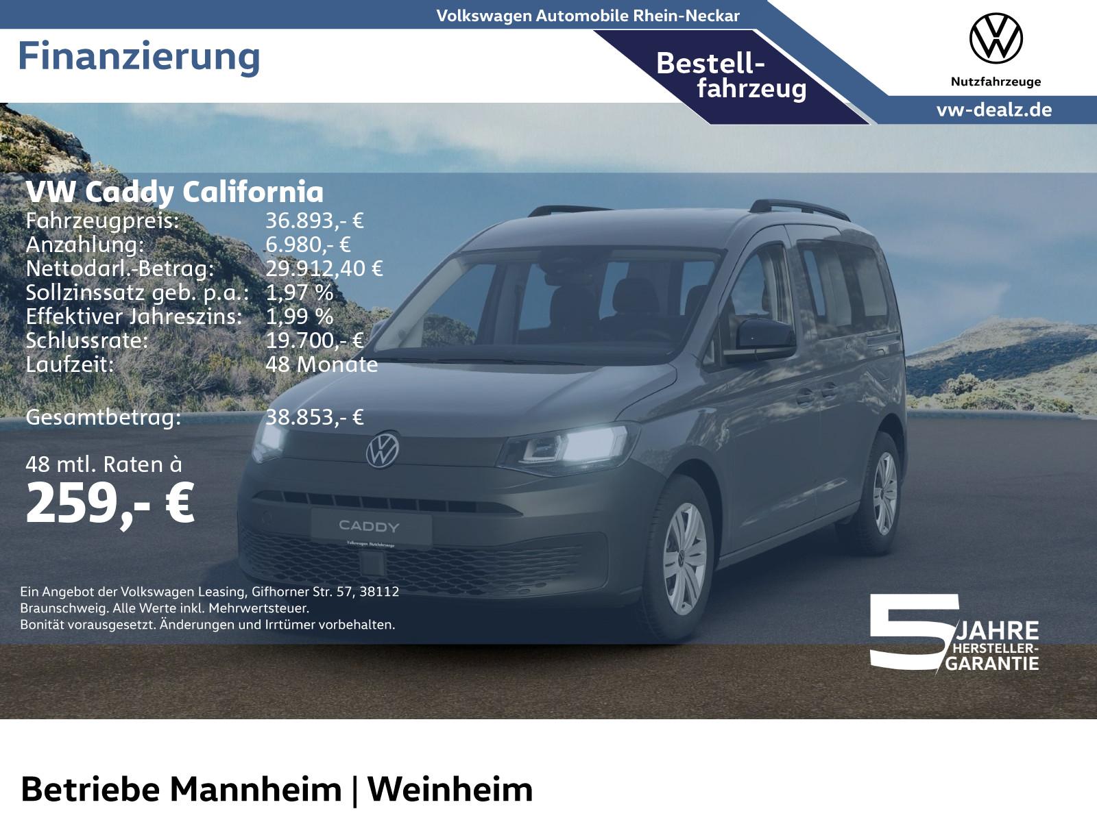 Volkswagen Caddy California 1.5 TSI Bettfunktion DAB