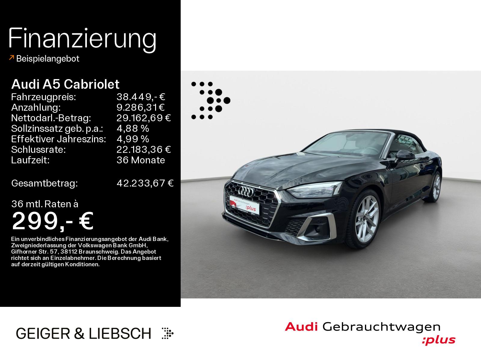 Audi A5 Cabriolet 40 TFSI S-LINE*LED*VIRTUAL*NAVI-PLU