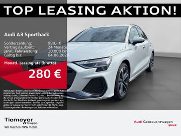Audi Leasingangebot: Audi A3 Sportback 30 TFSI 2x S LINE LEDER SONOS HuD A