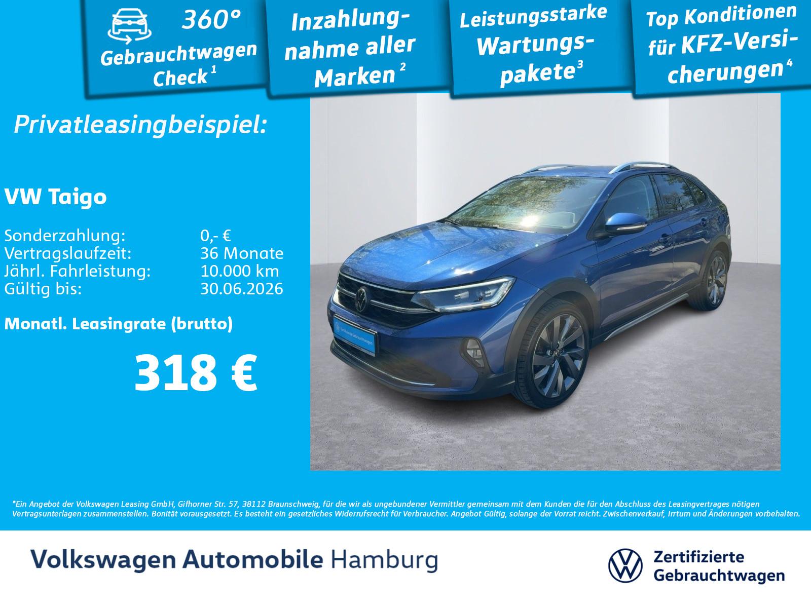 Volkswagen Taigo 1.0 TSI Style DSG Rückfahrkamera AppConnec
