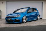 Volkswagen Golf VI R 4Motion AIRLIFT*ROTIFORM*CARBON*BULL X - : Blau, Schiebedach, Limousine