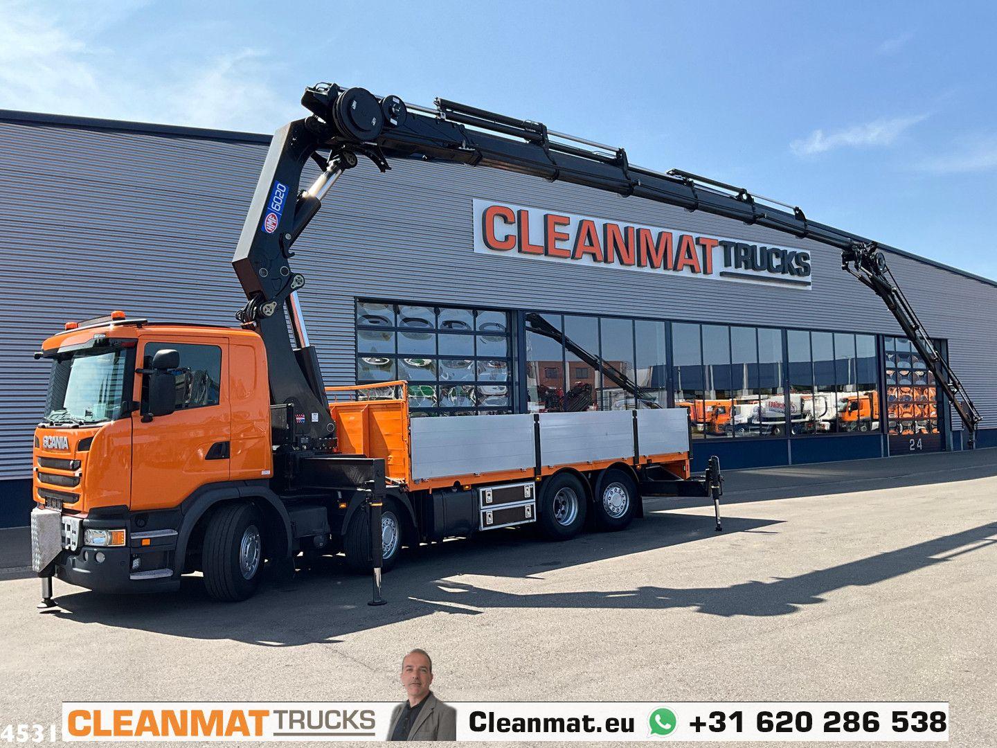 Scania G 450 Euro 6 HMF 60 Tonmeter laadkraan + Fly-Jib