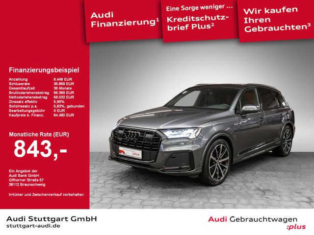 Audi Q7 50 TDI qu S line edition AHK Laser B&O 21''