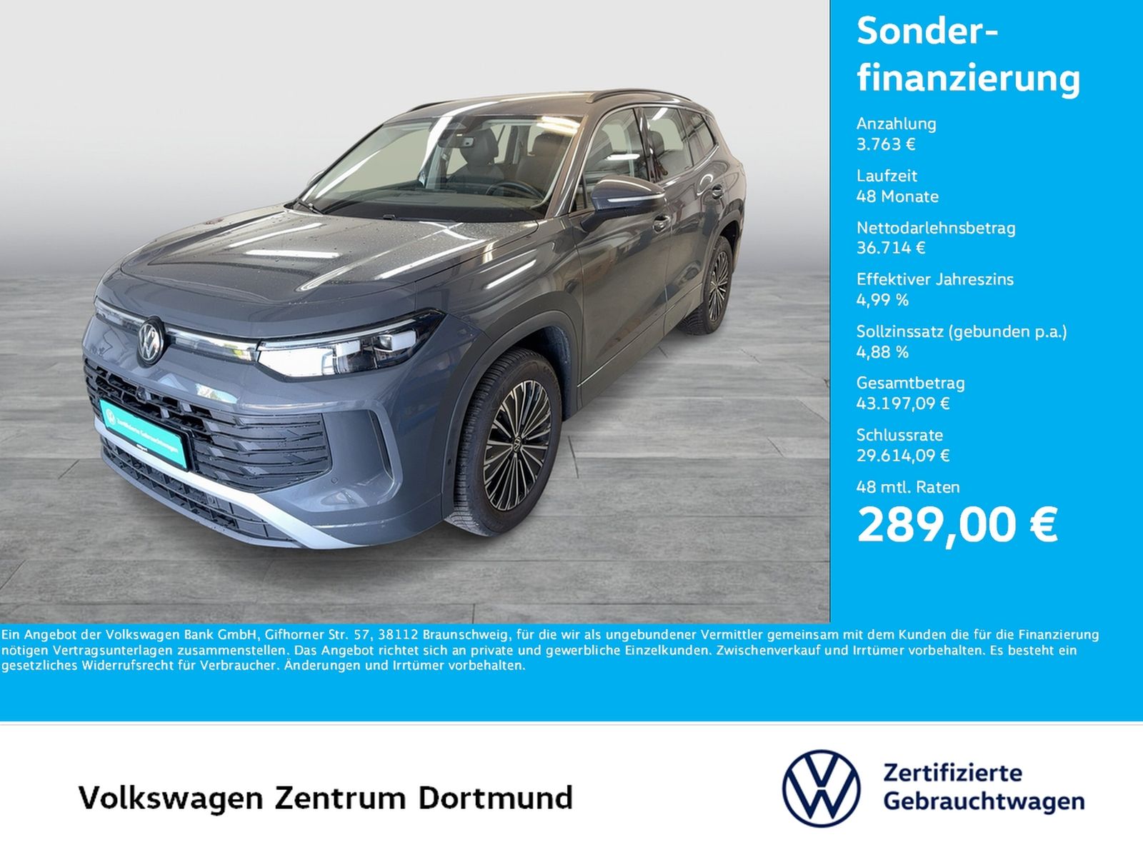 Volkswagen Tayron 2.0 LIFE 4X4 7SITZE AHK 360°CAM ACC LM18 foto 1