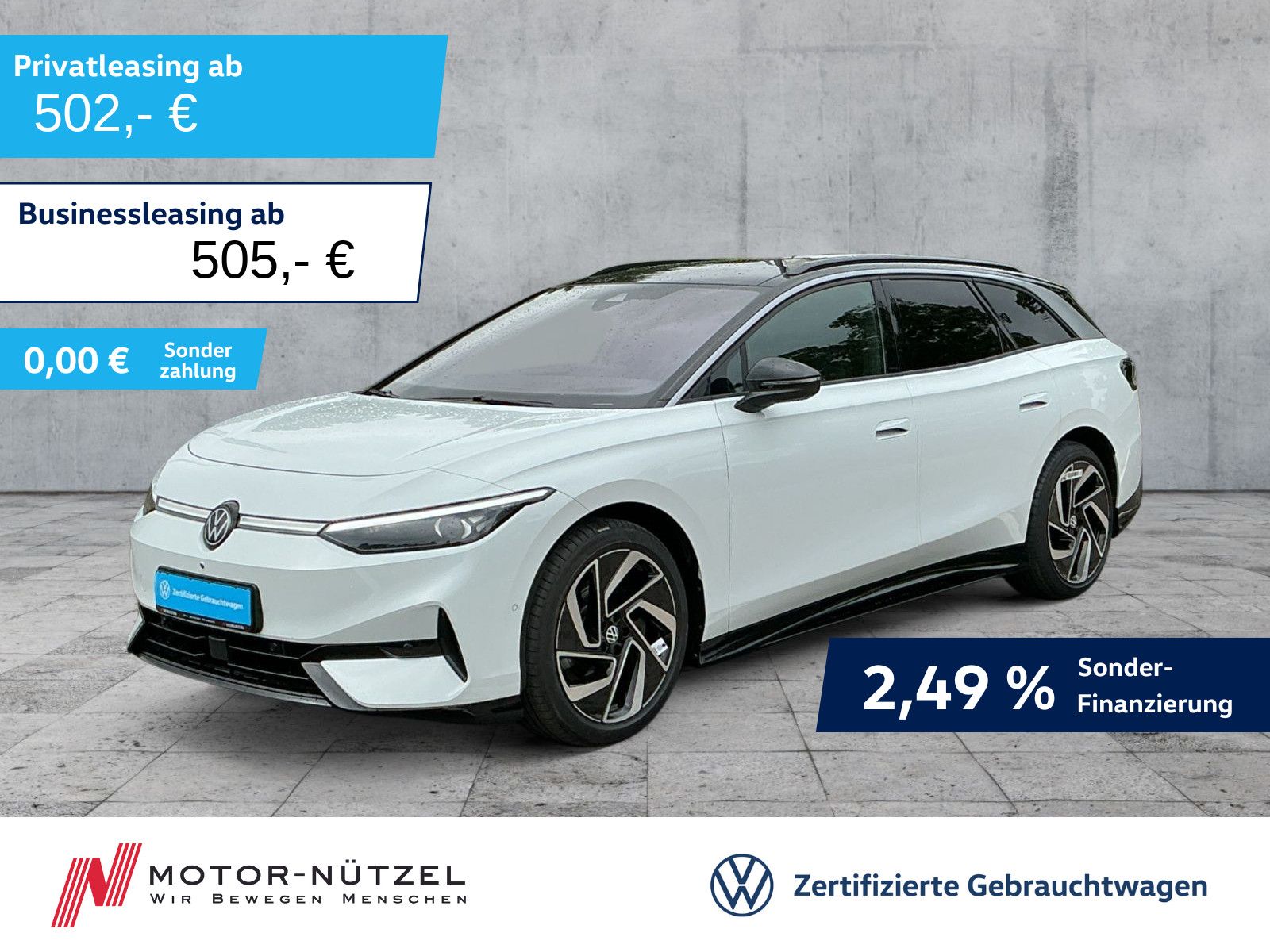 Volkswagen ID.7 Tourer PRO 5JG+MATRIX+NAVI+AHK+PANO+HuD+ACC