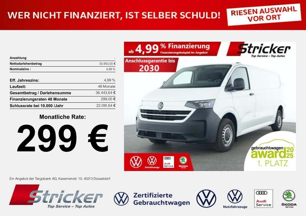 Volkswagen T7 Transporter Kasten Lang 2.0TDI 299,-ohne Anza