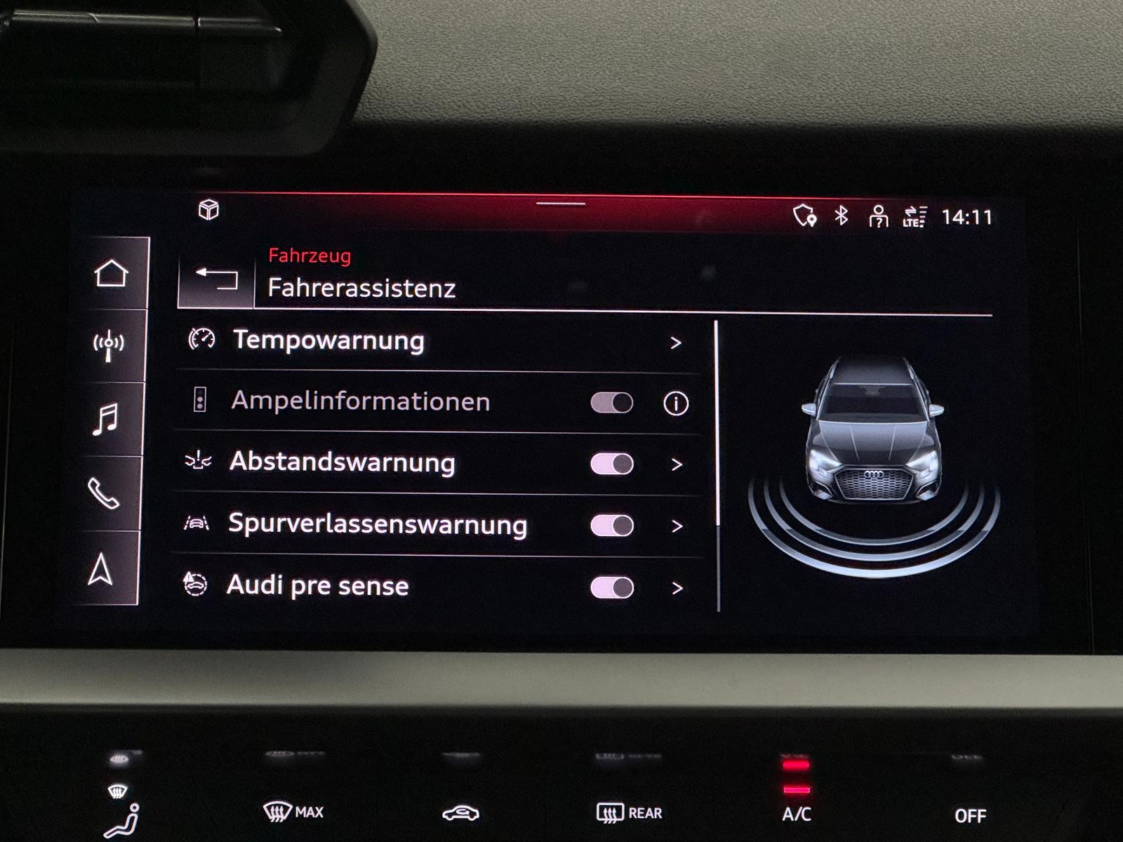 Audi A3 TFSI 30 SB advanced Virtual LED Parkhilfe 1Hd, миниатюра 20