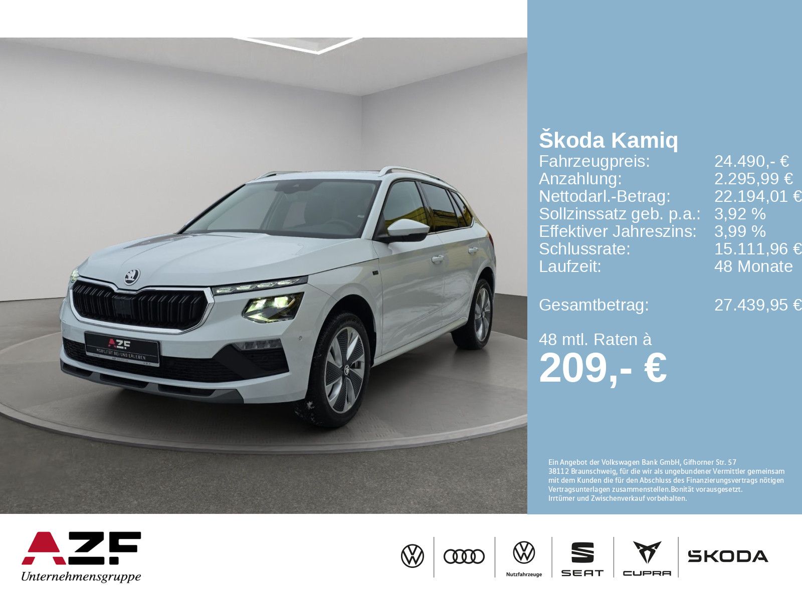 Skoda Kamiq 1.0 TSI DSG Selection AHK+NAVI+MATRIX+ACC