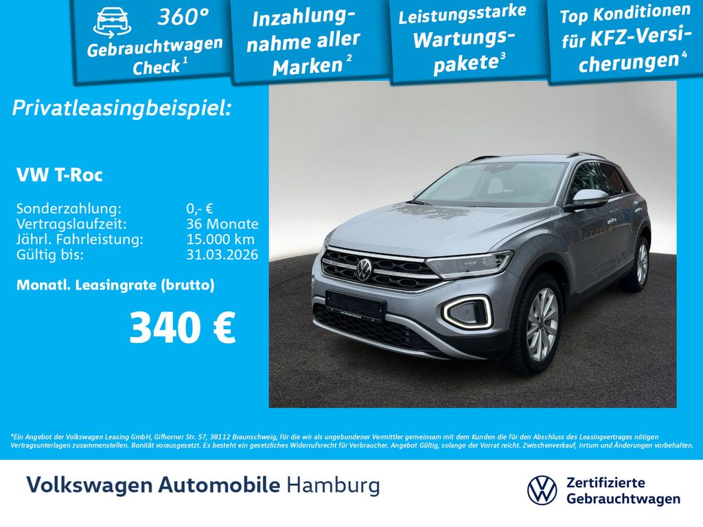 T-Roc 2.0 TDI Style DSG AHK Navi LED ACC CarPlay