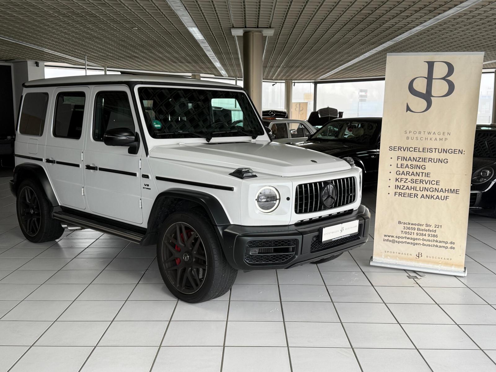 Mercedes-Benz G 63 AMG Magno-Weiß/22″/FOND-TV/360°/S-DACH/AHK
