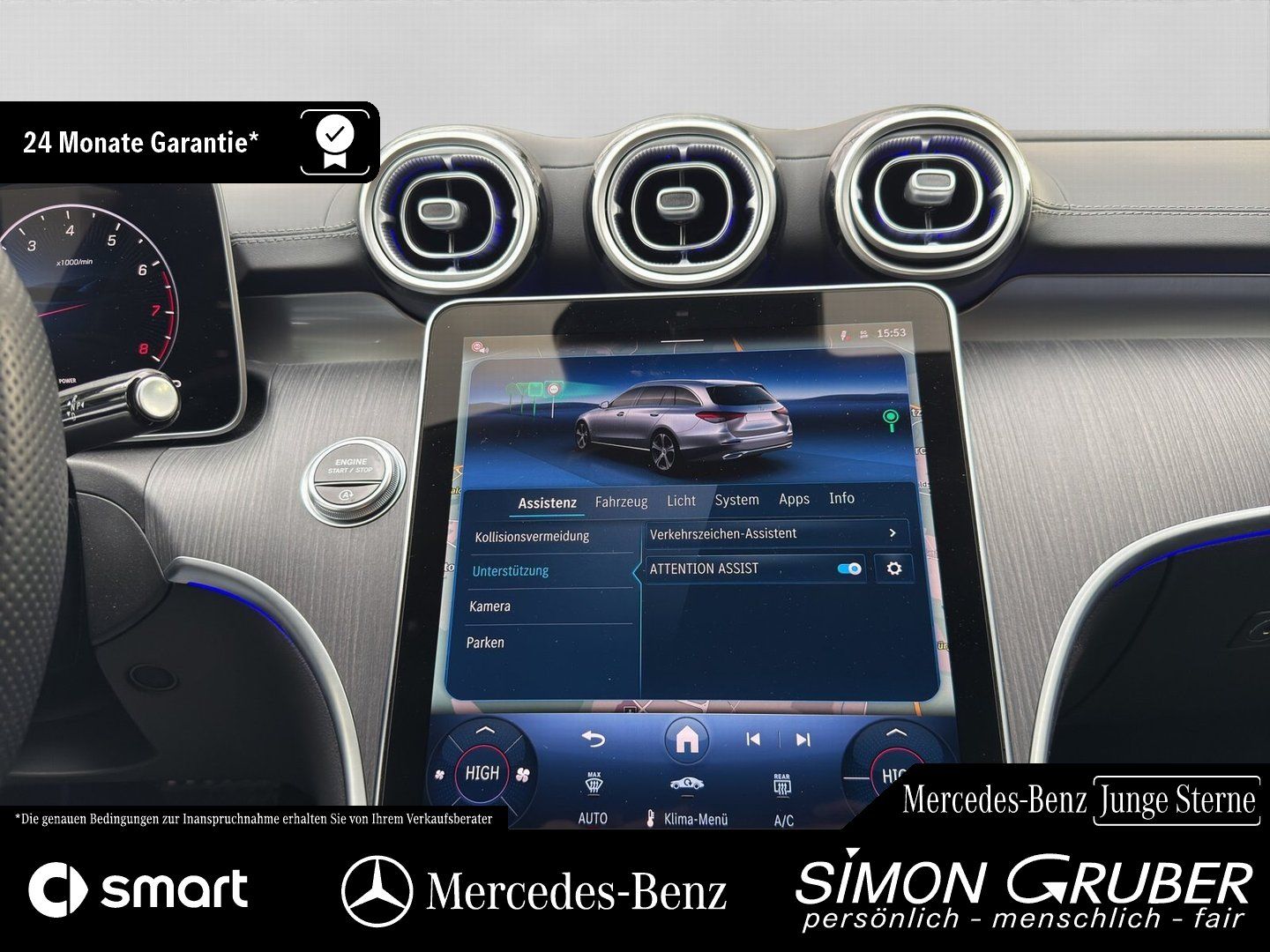 Fahrzeugabbildung Mercedes-Benz C 200 T 4M AMG Night Ambiente+ Memory 360 AHK