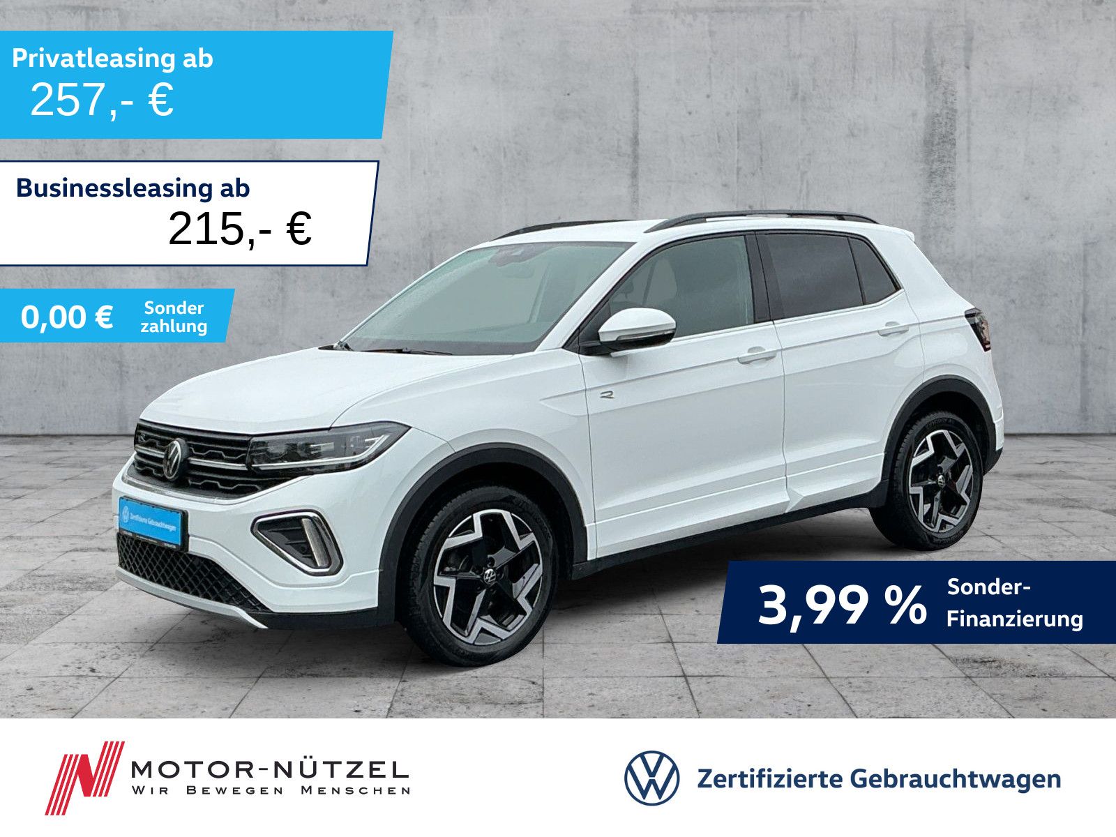 Volkswagen T-Cross 1.5 TSI DSG R-LINE MATRIX+NAVI+AHK+ACC