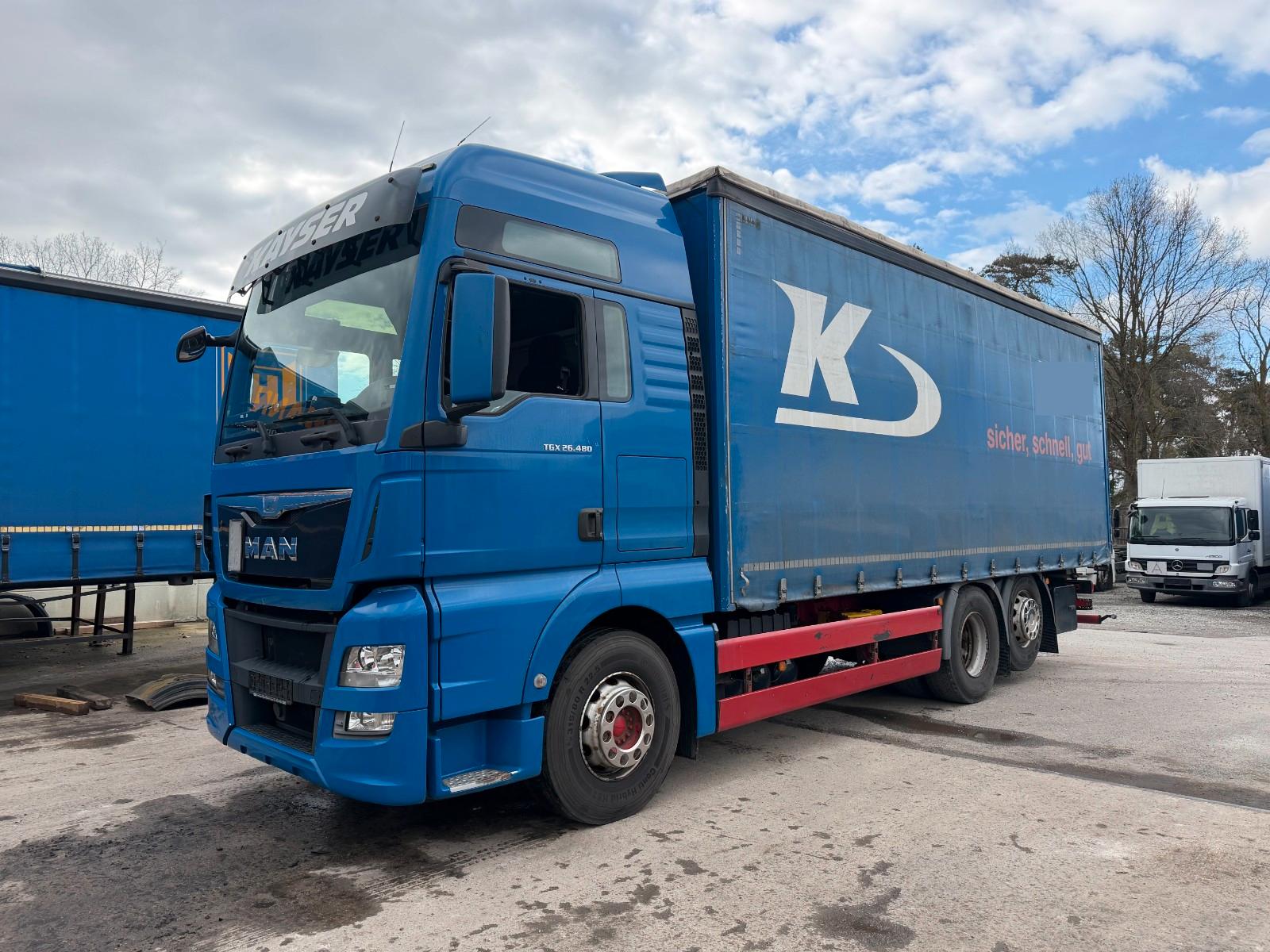 MAN TGX 26.480 Plane. Euro 6, 3 Achser, Edscha