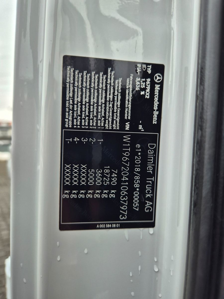 Fahrzeugabbildung Mercedes-Benz Atego 821 K 4x2 Meiller 2x AHK RUL Klima 3 Sitz