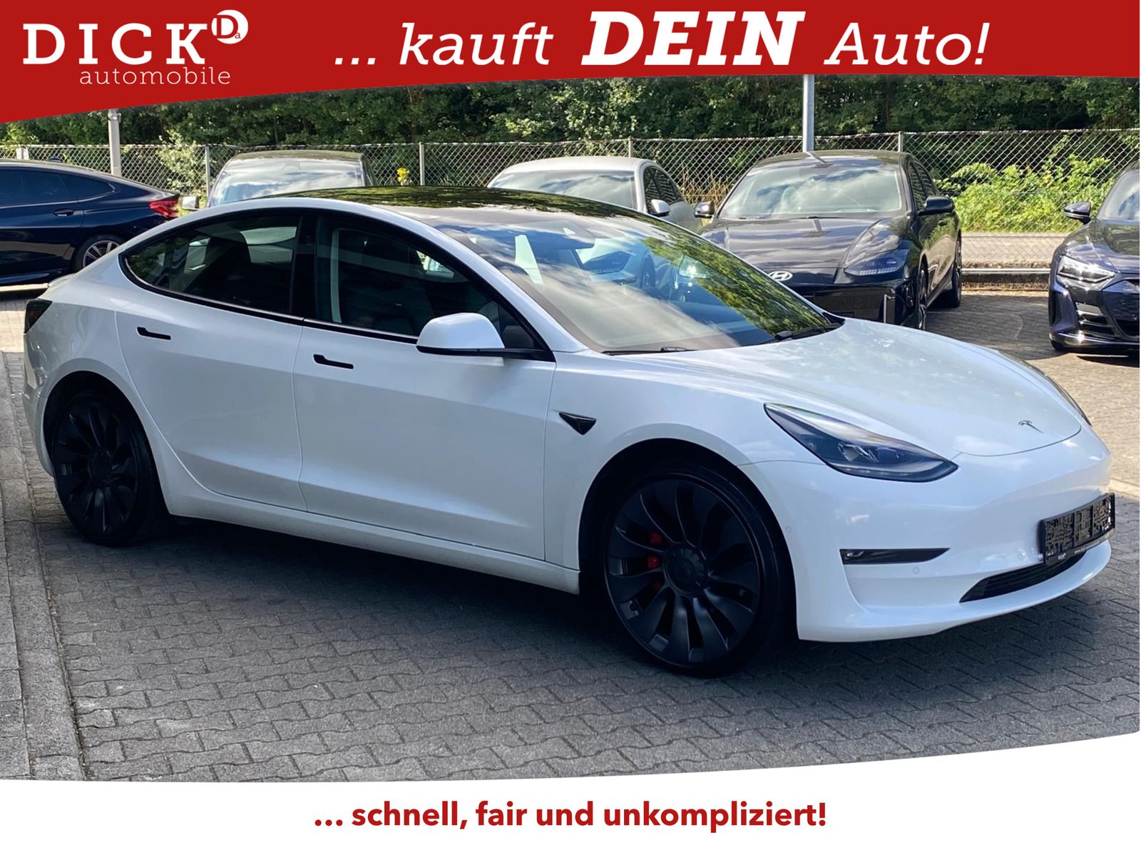 TESLA Model 3 PERFORM AWD PANO+NAVI+STDHZ+LED+SHZ+KAM+