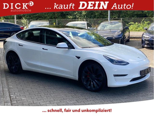 TESLA Model 3 PERFORM AWD PANO+NAVI+STDHZ+LED+SHZ+KAM+