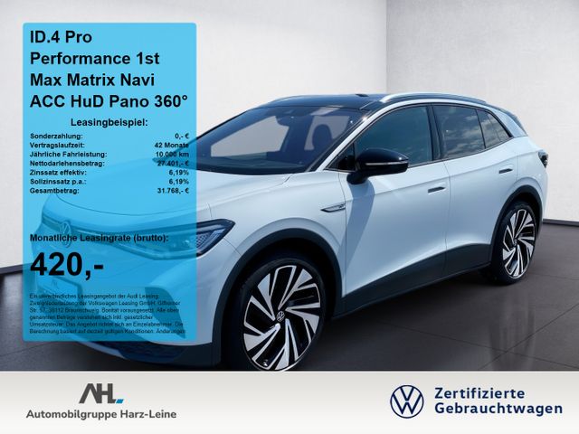 VW ID.4 Pro Performance 1st Max Matrix Navi ACC HuD