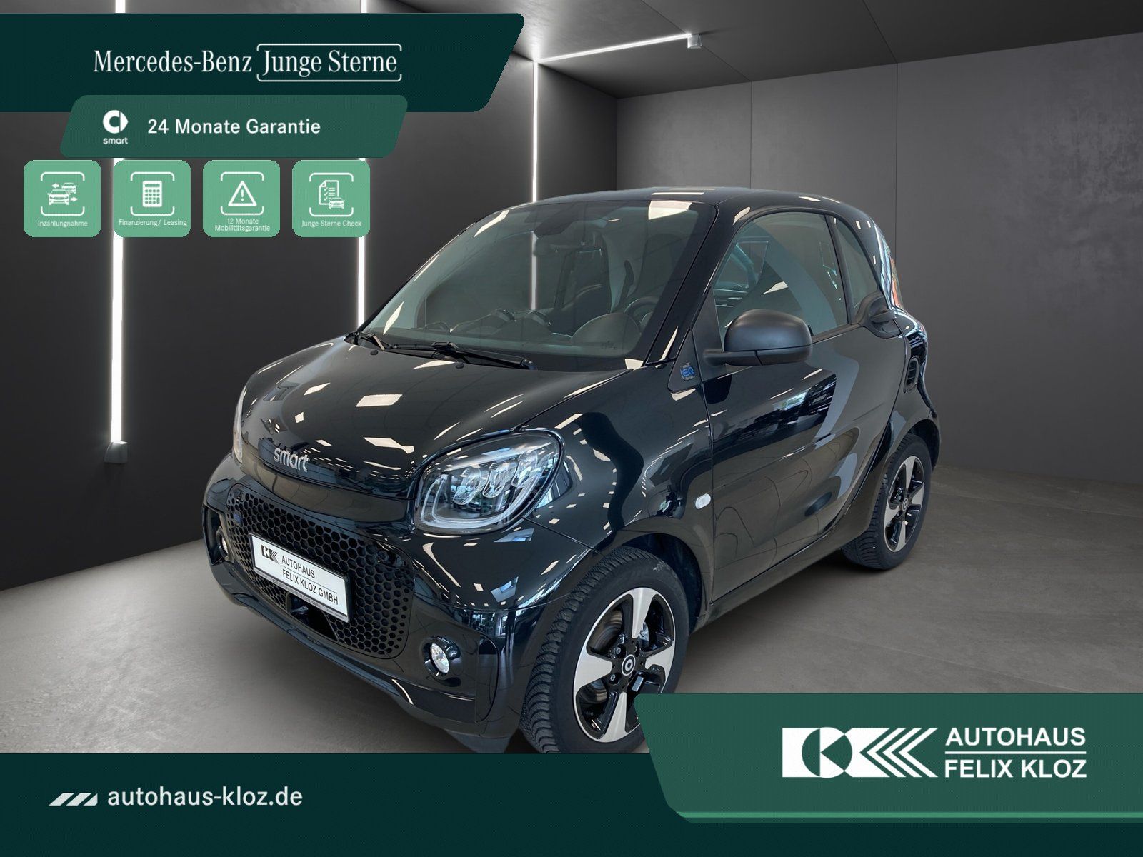Fahrzeugabbildung Smart smart EQ fortwo Exclusive*Pano*LED*Kamera*22kW*