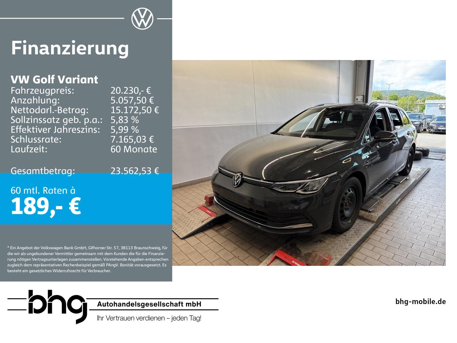 Volkswagen Golf Variant Life 1,0 TSI OPF 6-G
