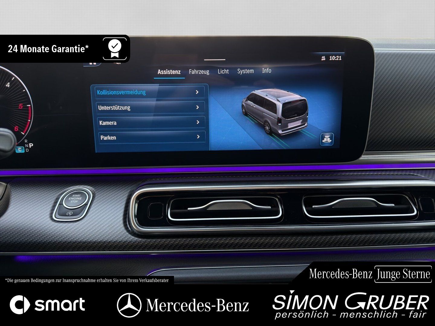 Fahrzeugabbildung Mercedes-Benz V 220 d Lang Style AMG 7Sitze Burmester elTüren