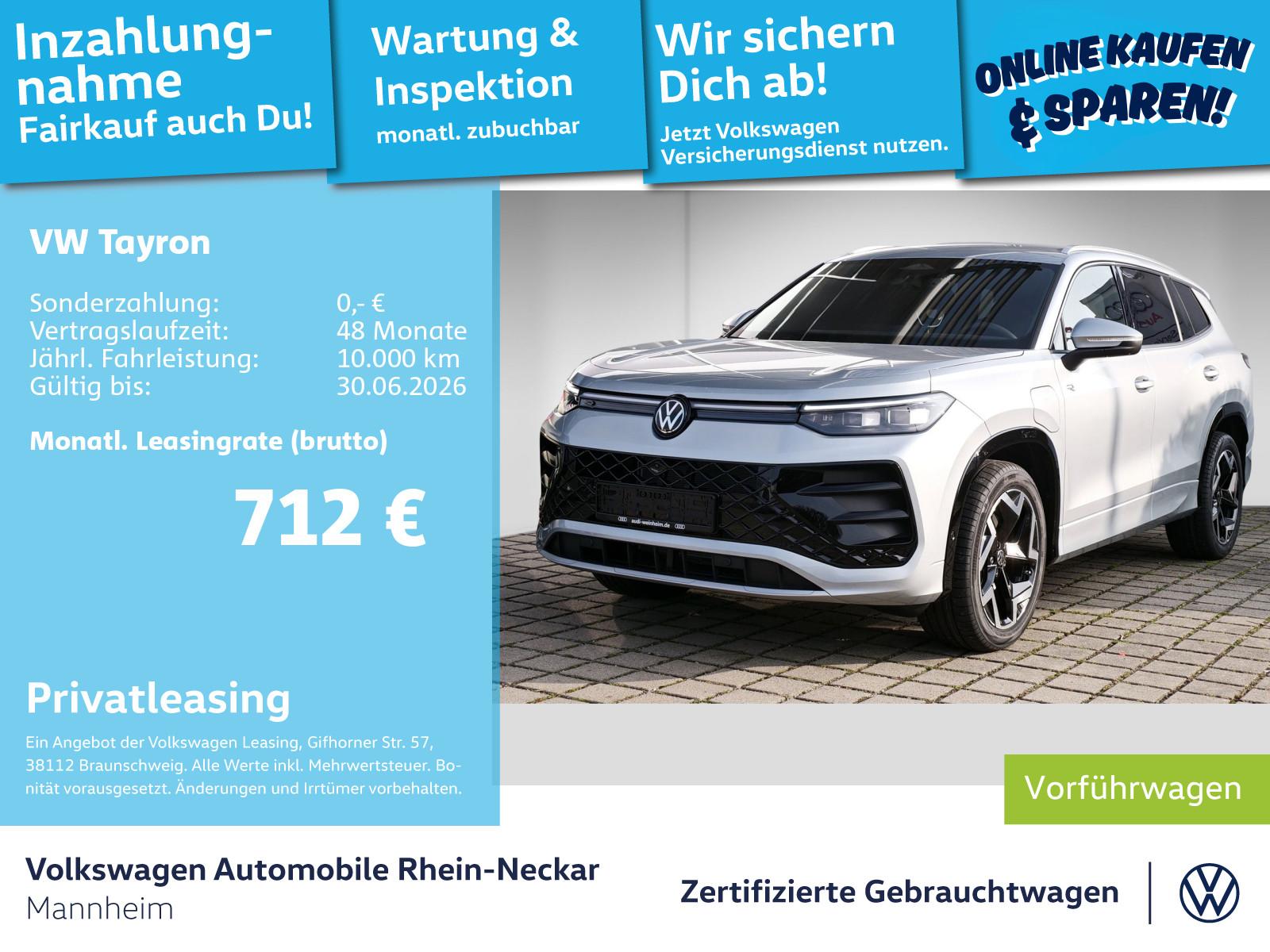 Volkswagen Tayron R-Line 1.5 eHybrid DSG AHK NAVI LED DAB