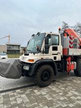 Mercedes-Benz Unimog U500 Ladekran, Arbeitskorb, Seilwinde  - Arbeitskorb