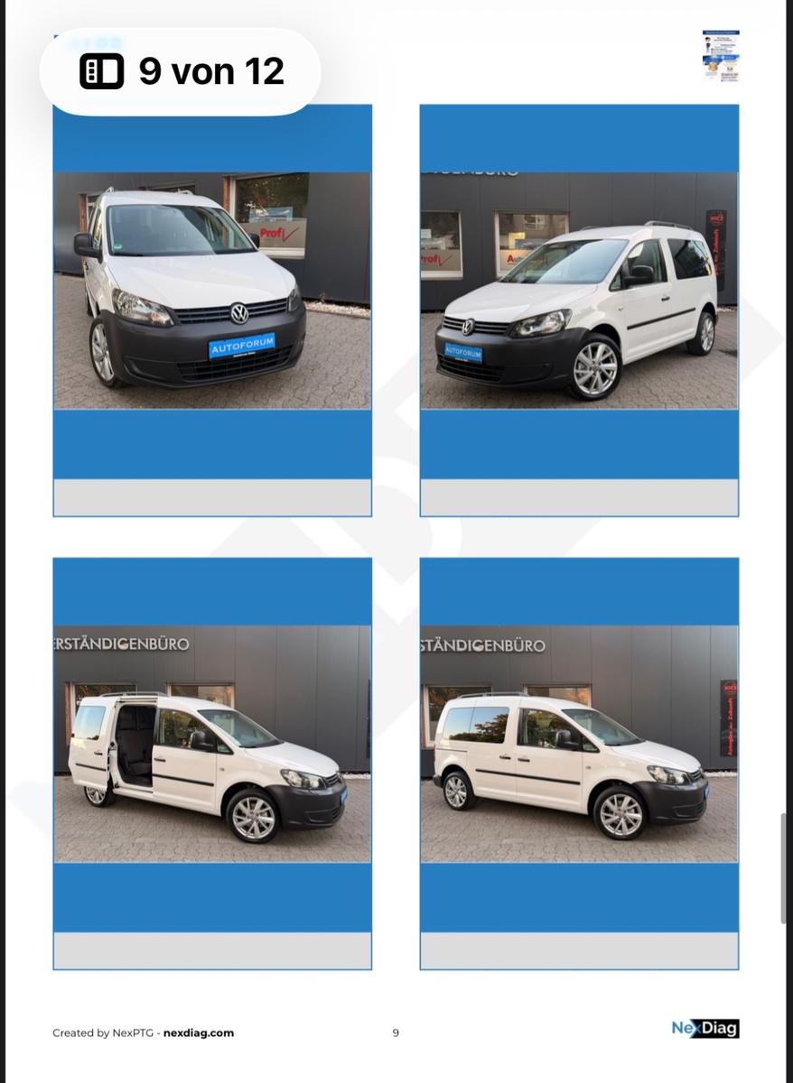 Volkswagen Caddy 2.0 EcoFuel Behörde ZR+Reifen NEU