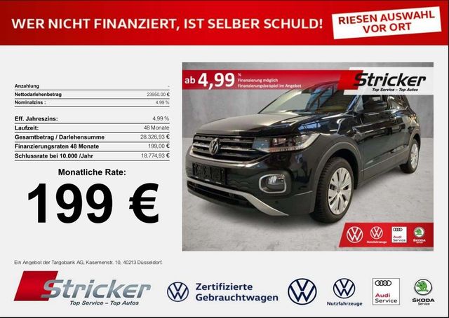 Volkswagen T-Cross Style 1.5TSI DSG 199,-ohne Anzahlung ACC