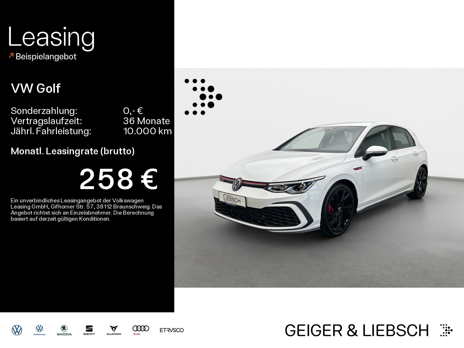 Volkswagen Golf VIII 2.0 TSI DSG GTI*LED*PDC*SHZ*NAVI*KLIMA