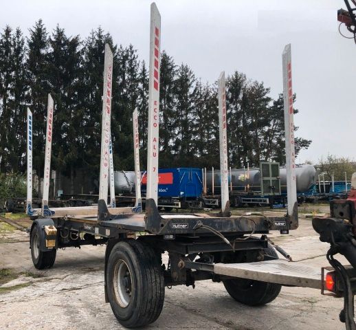 Huttner Holztransporter Anhänger 2 x vorhanden 4 Rungen