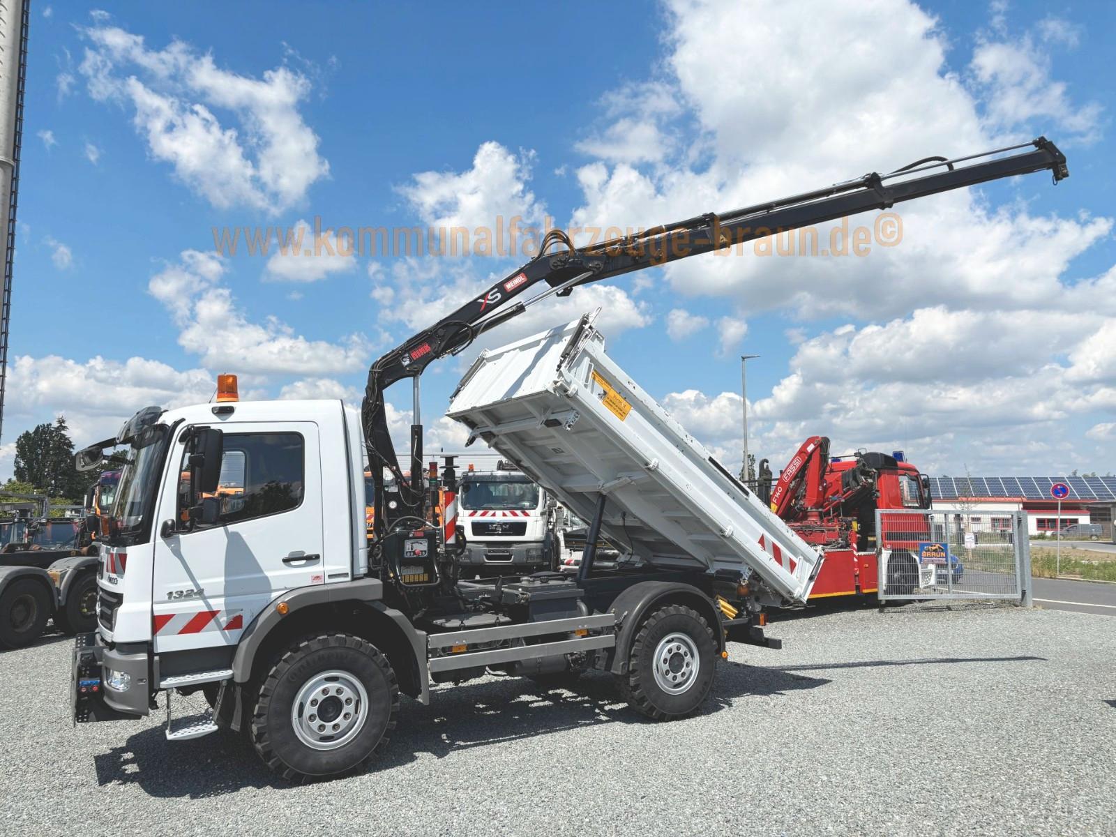 Mercedes-Benz Atego 1324 AK*4x4*Hiab Funk-Kran*Single*100 Tkm.