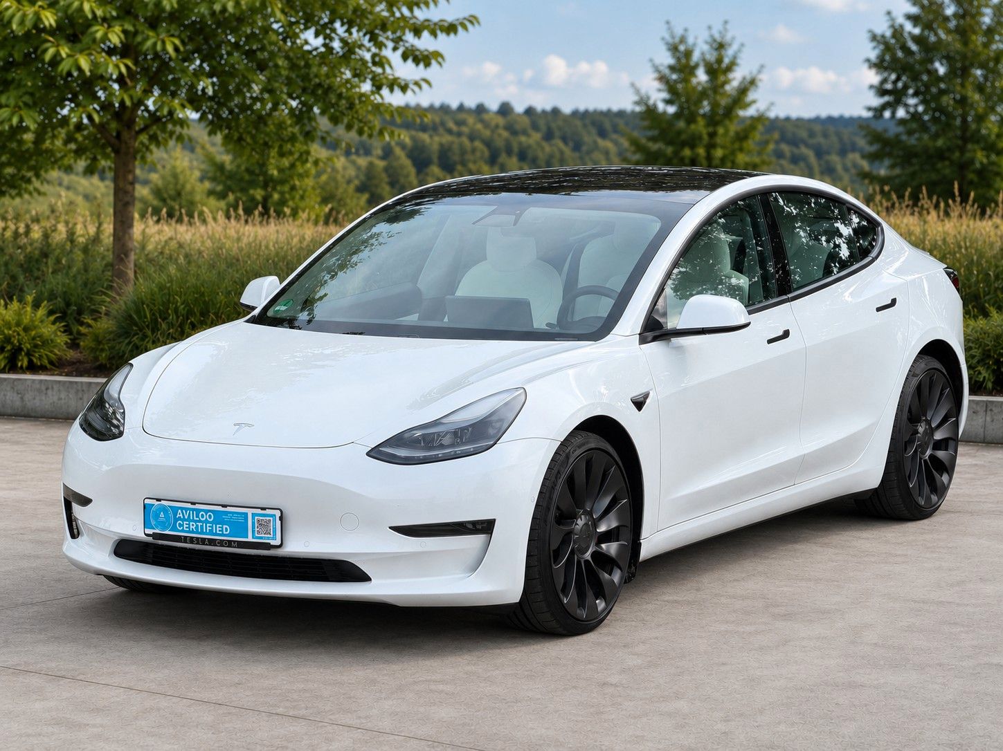 Tesla Model 3 Performance 2. Hand Weiß innen Facelift foto 2