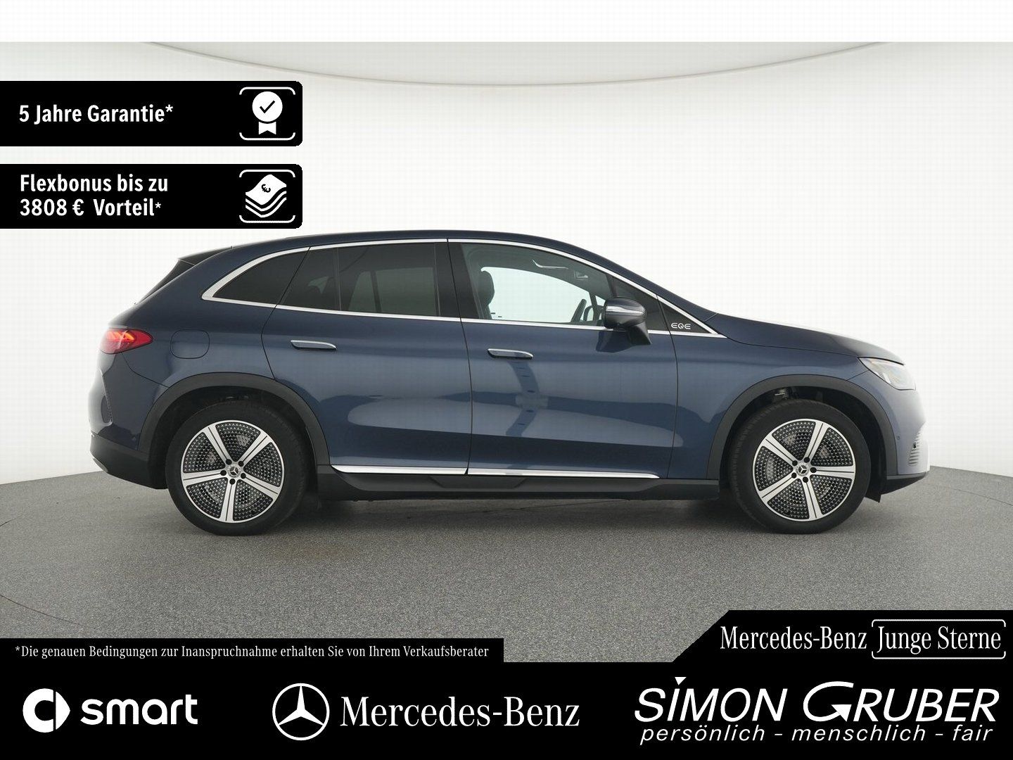 Fahrzeugabbildung Mercedes-Benz EQE 350+ SUV El Art Airmatic Massage Sitzklima