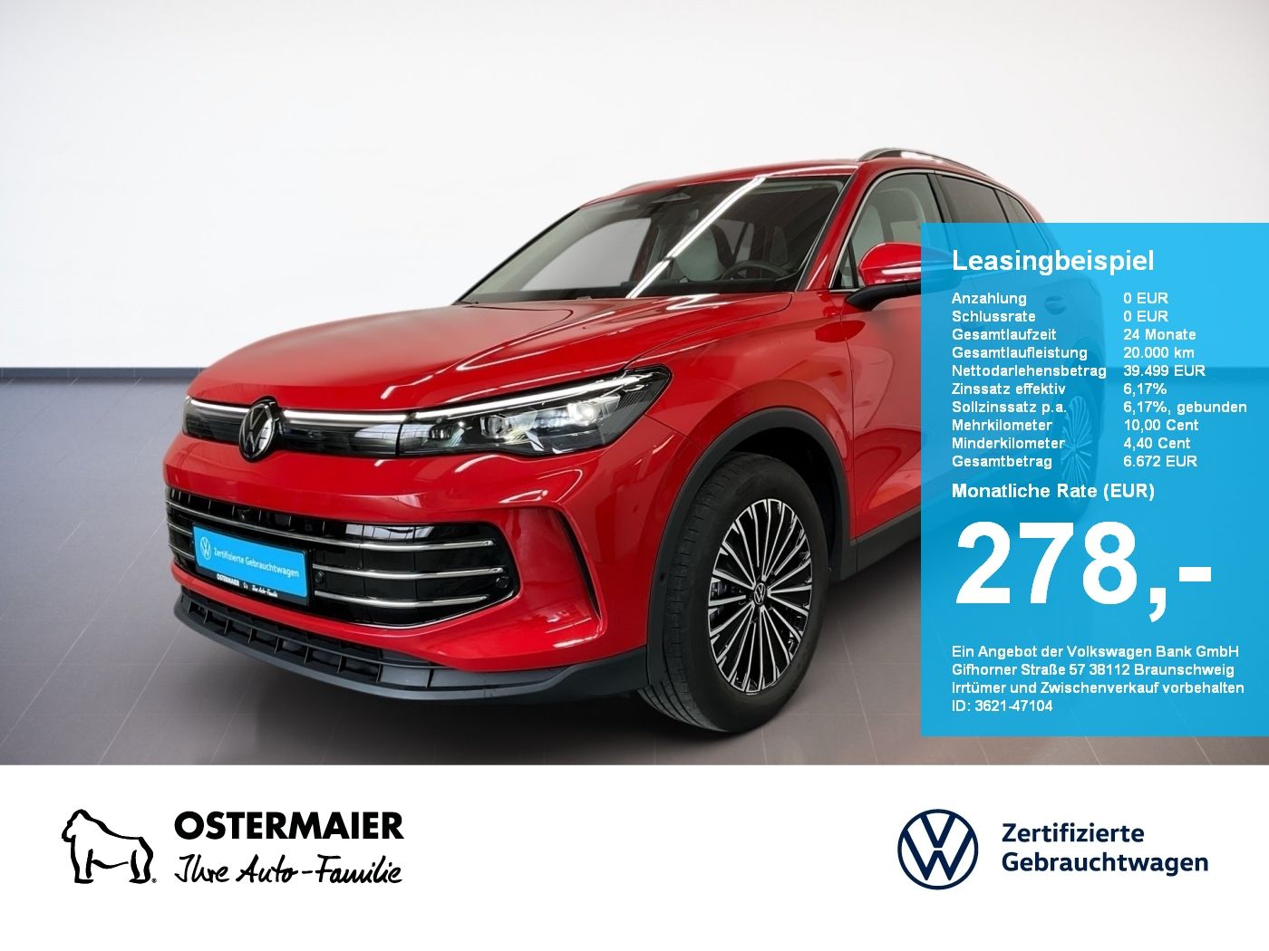 Volkswagen Tiguan ELEGANCE 2.0TDI NP.61T STDHZG.AHK.AREA-VI