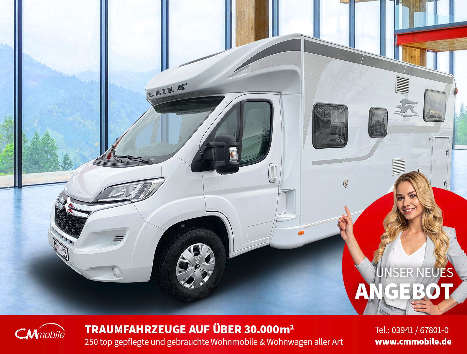 Laika
 Kosmo 209 - Hub&Einzelbetten - Garage -

