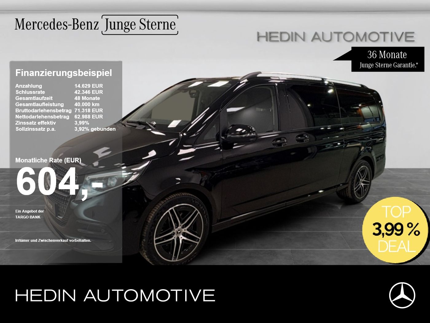 Mercedes-Benz V 300 d AMG ExtraL AMG NIGHT STHZ DISTR AHK NAVI