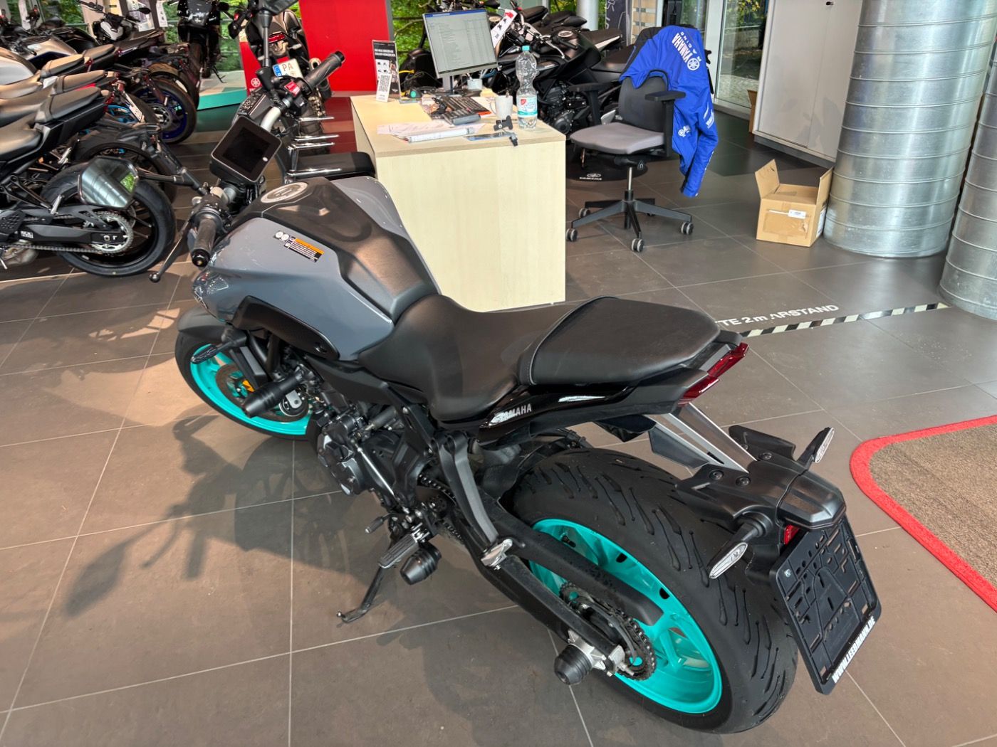 Fahrzeugabbildung Yamaha MT 07 Cyan Storm
